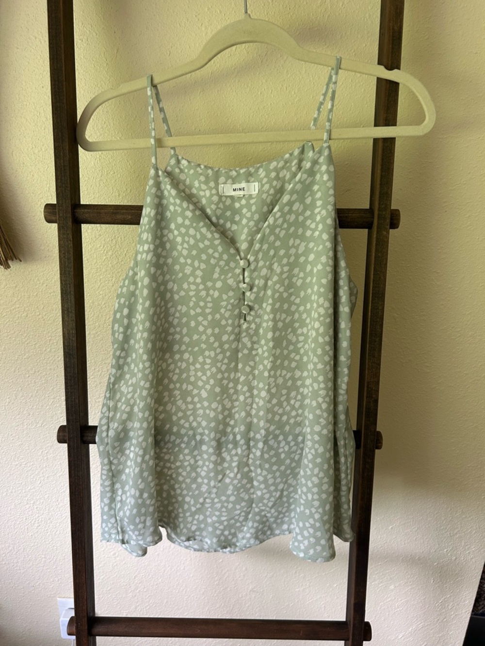 MINE Sage Spot-Print Cami Top